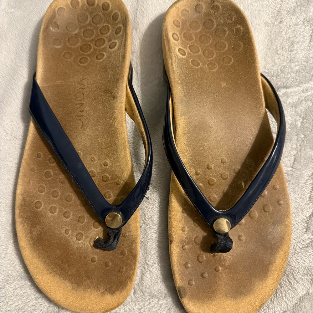 Vionic Women's Sandals - Navy and Tan